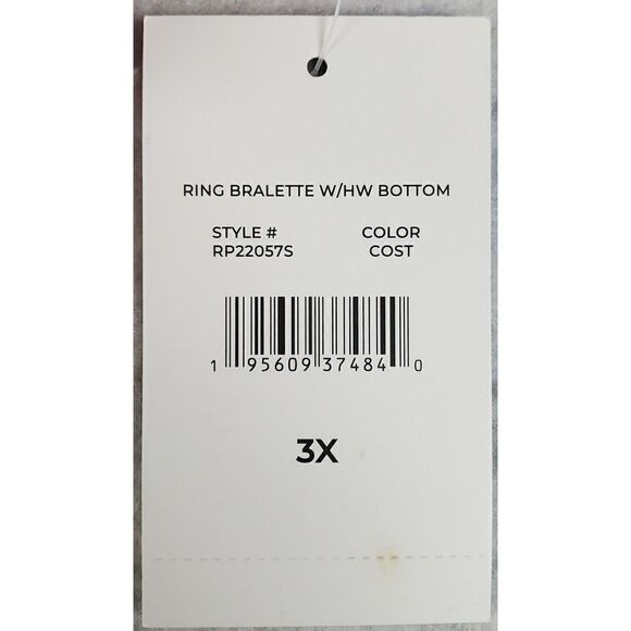 New Island Rays Bikini Swim Bottom 3X Brown Orange Stripe Beach Pool Cruise - Picture 6 of 10